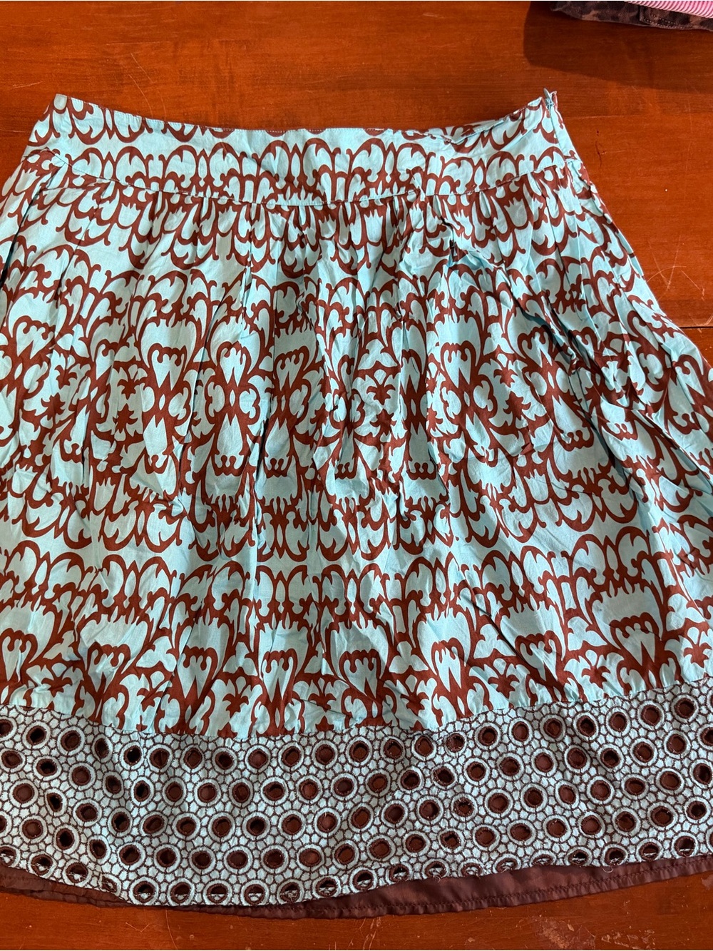 Mackie and co Turquoise and Brown Summer Skirt